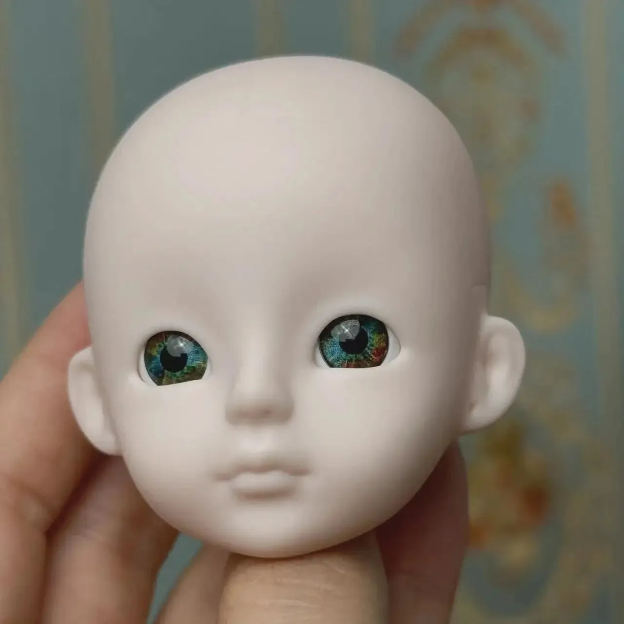 New Cute 30cm Doll Head 1/6 BJD Doll DIY Practice Makeup Whole Doll | Toy Gift for Children and Girls | Open Head Can Change Eyes