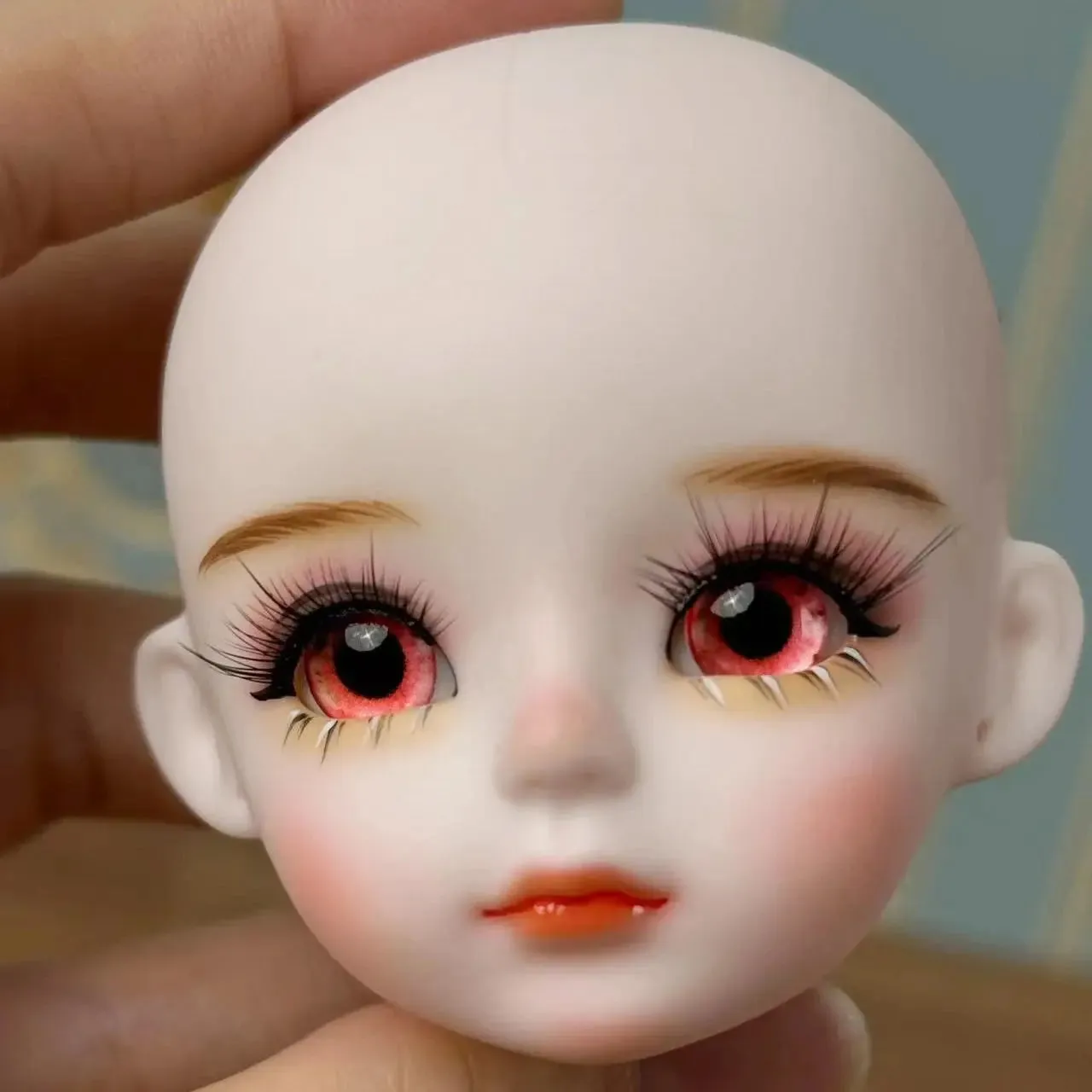 New Cute 30cm Doll Head 1/6 BJD Doll DIY Practice Makeup Whole Doll | Toy Gift for Children and Girls | Open Head Can Change Eyes