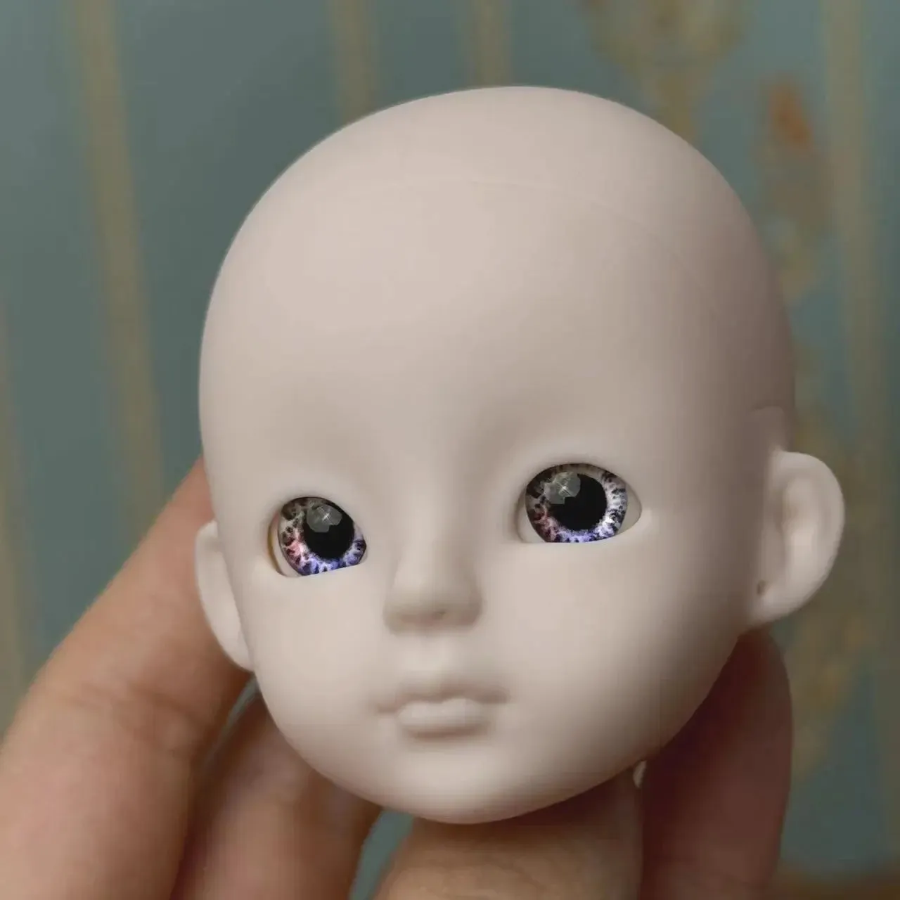 New Cute 30cm Doll Head 1/6 BJD Doll DIY Practice Makeup Whole Doll | Toy Gift for Children and Girls | Open Head Can Change Eyes