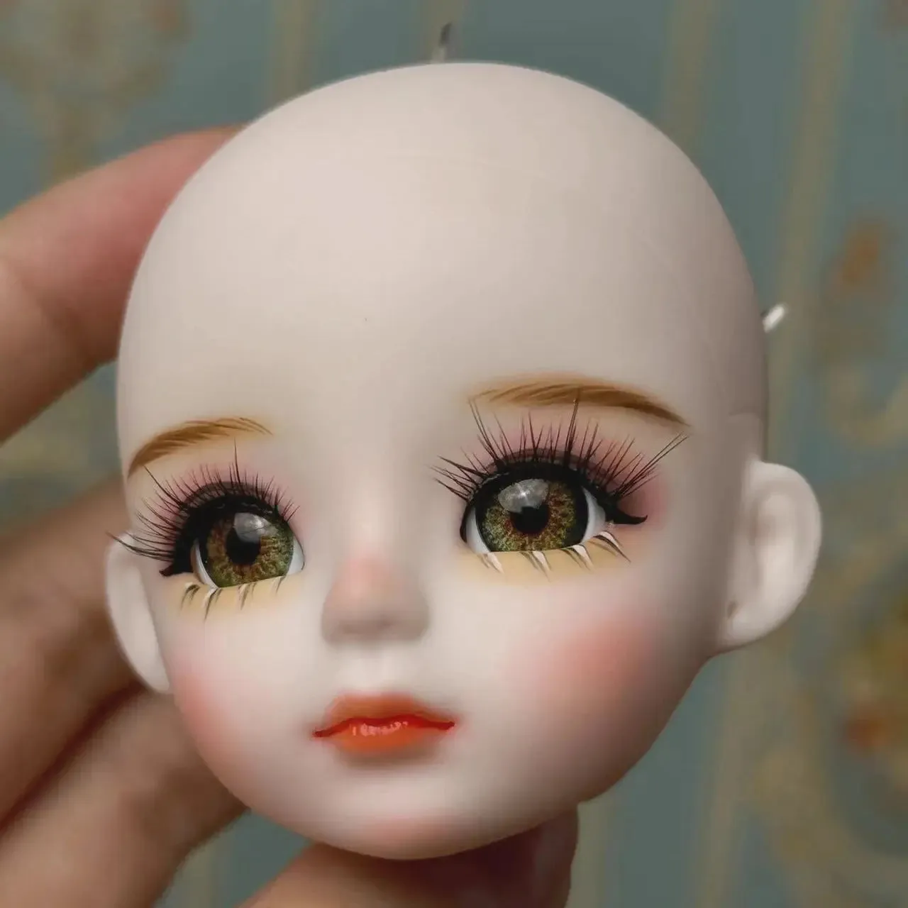 New Cute 30cm Doll Head 1/6 BJD Doll DIY Practice Makeup Whole Doll | Toy Gift for Children and Girls | Open Head Can Change Eyes