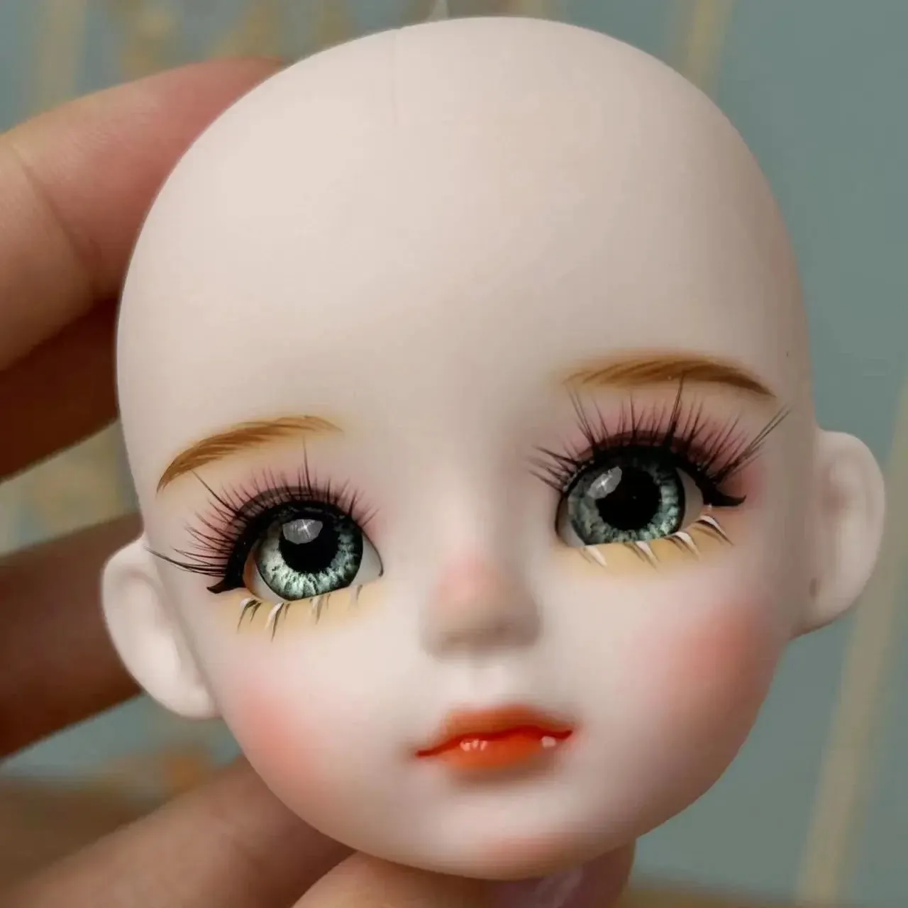 New Cute 30cm Doll Head 1/6 BJD Doll DIY Practice Makeup Whole Doll | Toy Gift for Children and Girls | Open Head Can Change Eyes