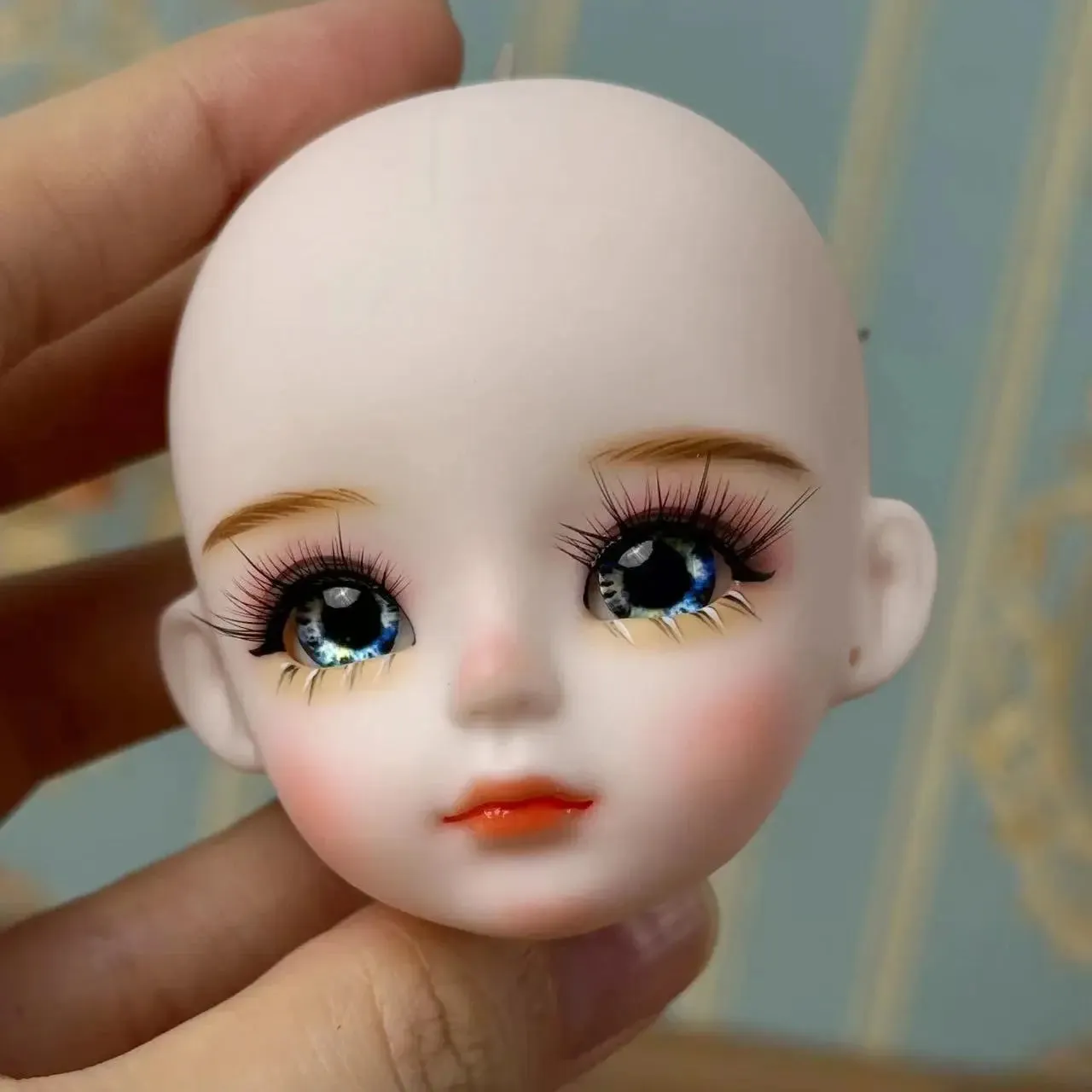 New Cute 30cm Doll Head 1/6 BJD Doll DIY Practice Makeup Whole Doll | Toy Gift for Children and Girls | Open Head Can Change Eyes