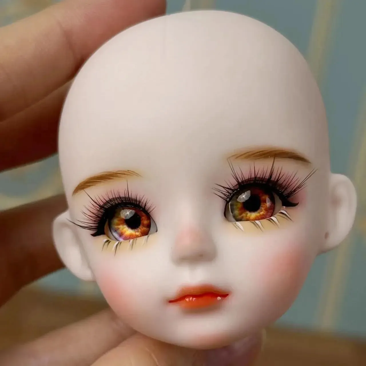 New Cute 30cm Doll Head 1/6 BJD Doll DIY Practice Makeup Whole Doll | Toy Gift for Children and Girls | Open Head Can Change Eyes