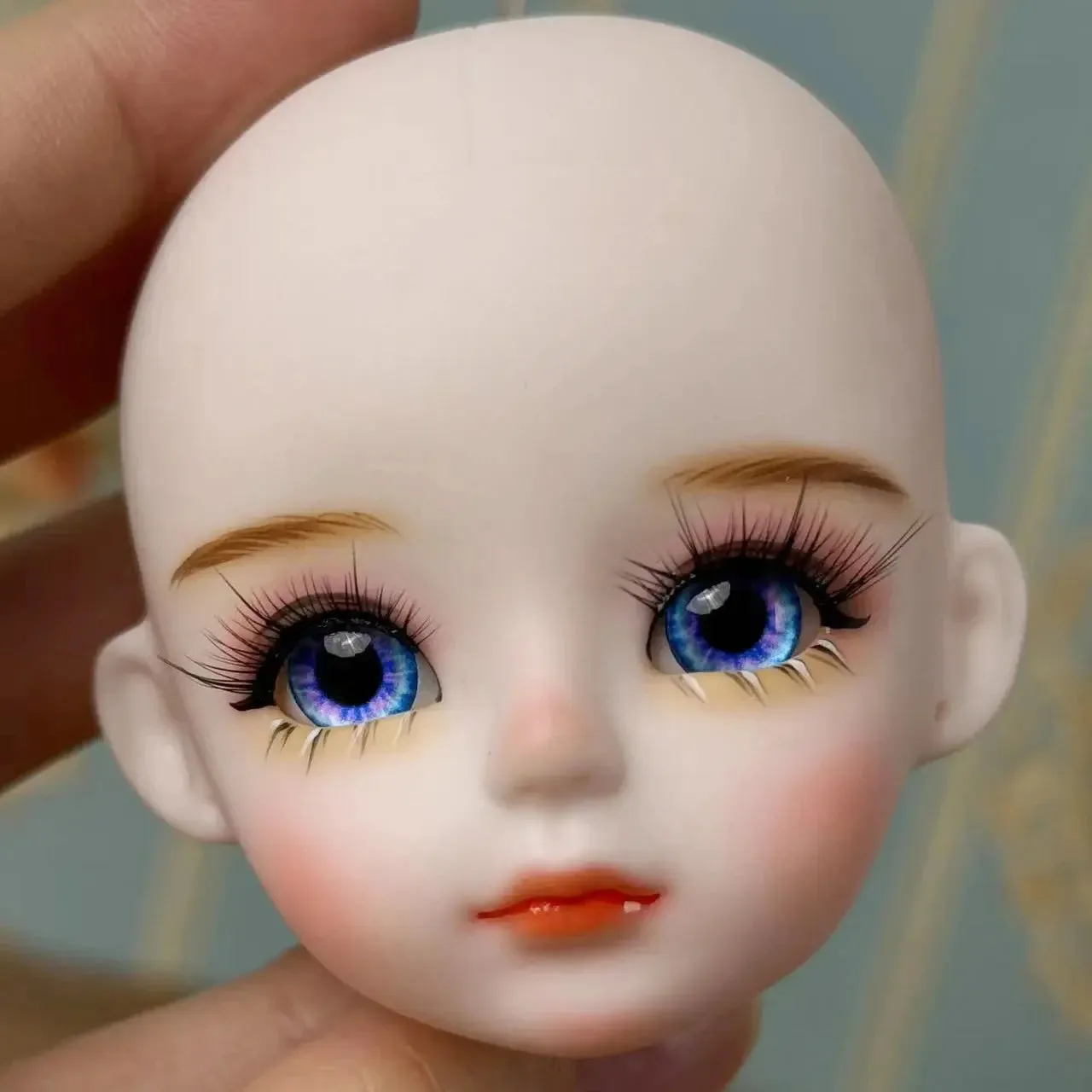 New Cute 30cm Doll Head 1/6 BJD Doll DIY Practice Makeup Whole Doll | Toy Gift for Children and Girls | Open Head Can Change Eyes