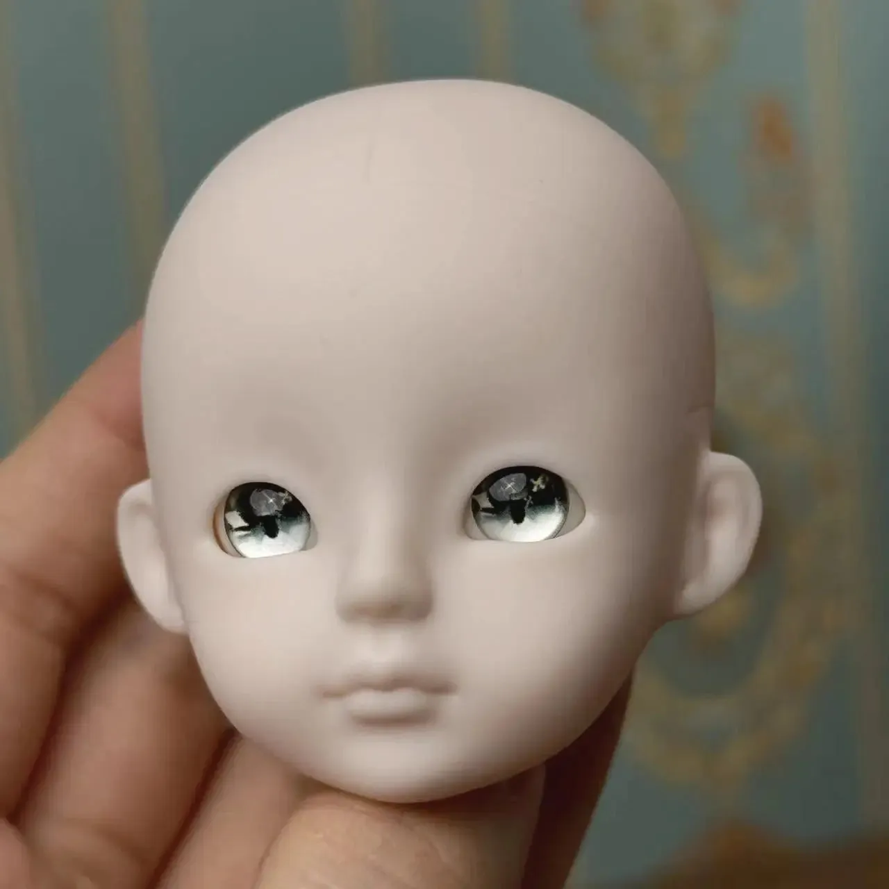 New Cute 30cm Doll Head 1/6 BJD Doll DIY Practice Makeup Whole Doll | Toy Gift for Children and Girls | Open Head Can Change Eyes