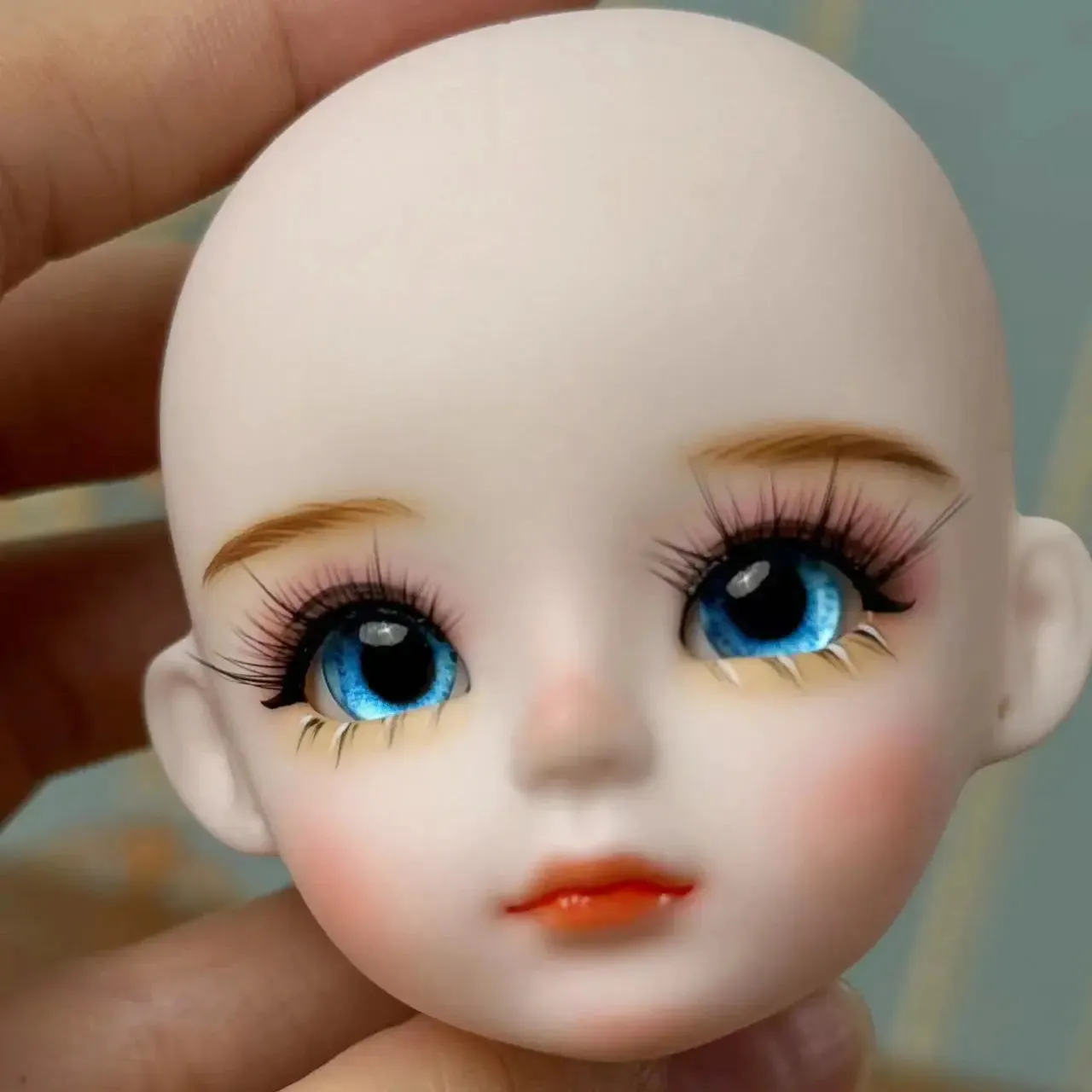 New Cute 30cm Doll Head 1/6 BJD Doll DIY Practice Makeup Whole Doll | Toy Gift for Children and Girls | Open Head Can Change Eyes