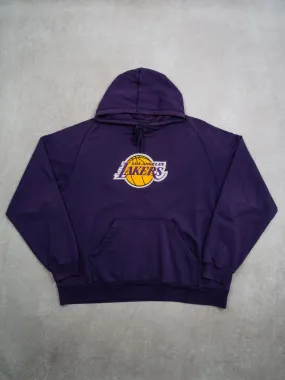 Purple LA Lakers Patch Hoodie (XXL)