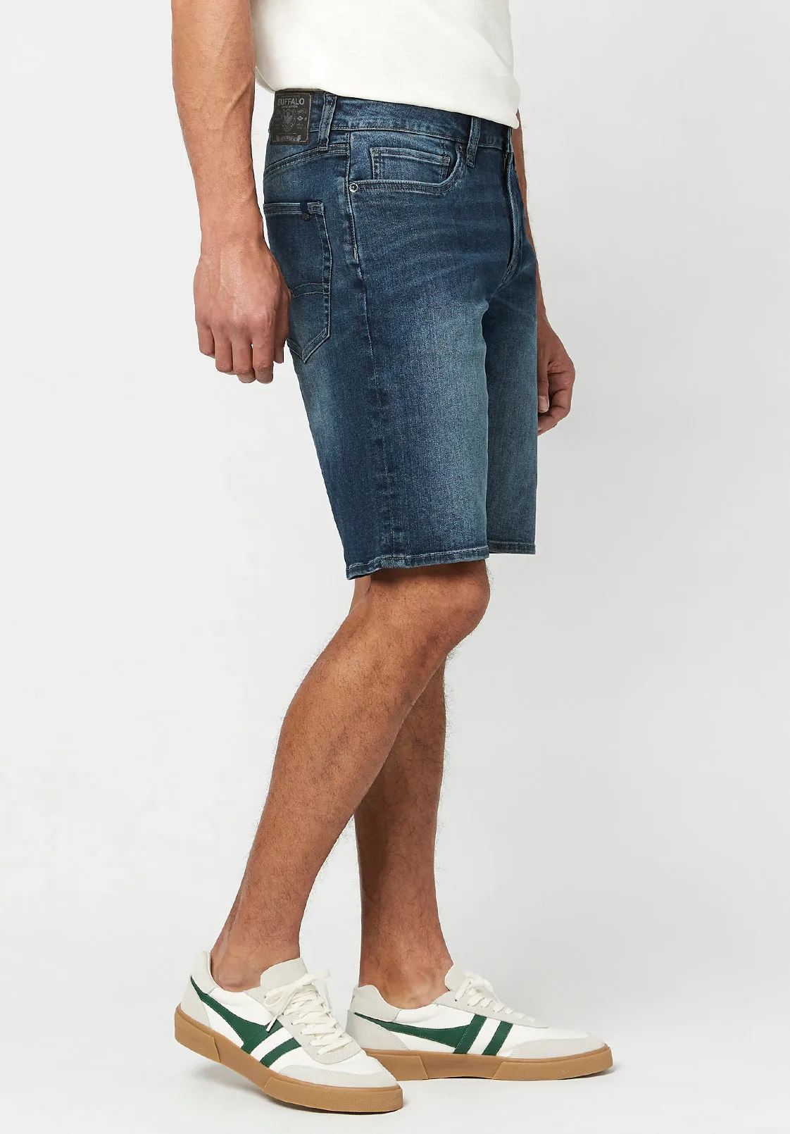 Relaxed Straight Dean Men's Shorts in Worn Indigo - BM22781