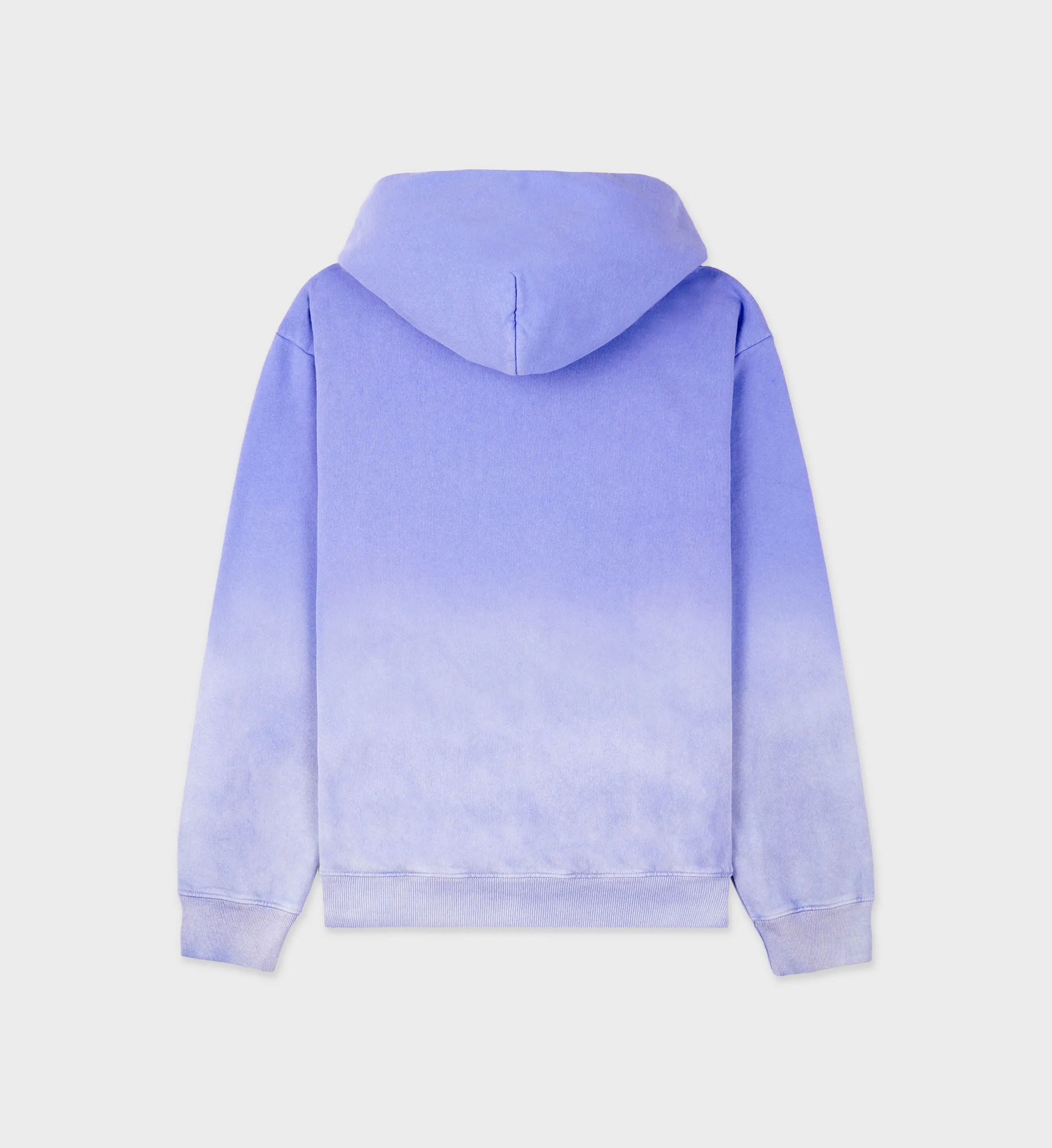 Serif Logo Hoodie - Dip Dye Blue/White