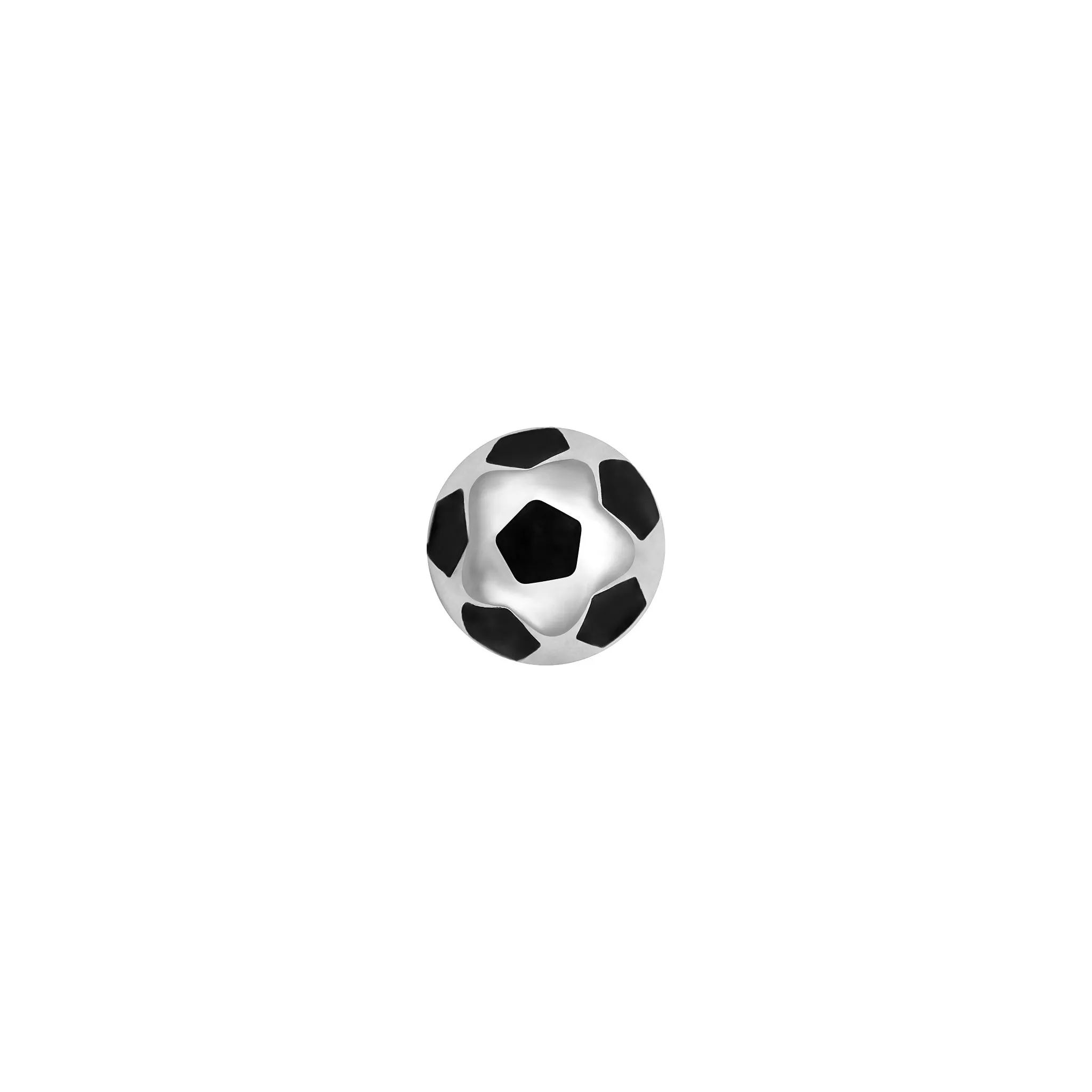 SKINNY SOCCER BALL CHARM (WHITE)