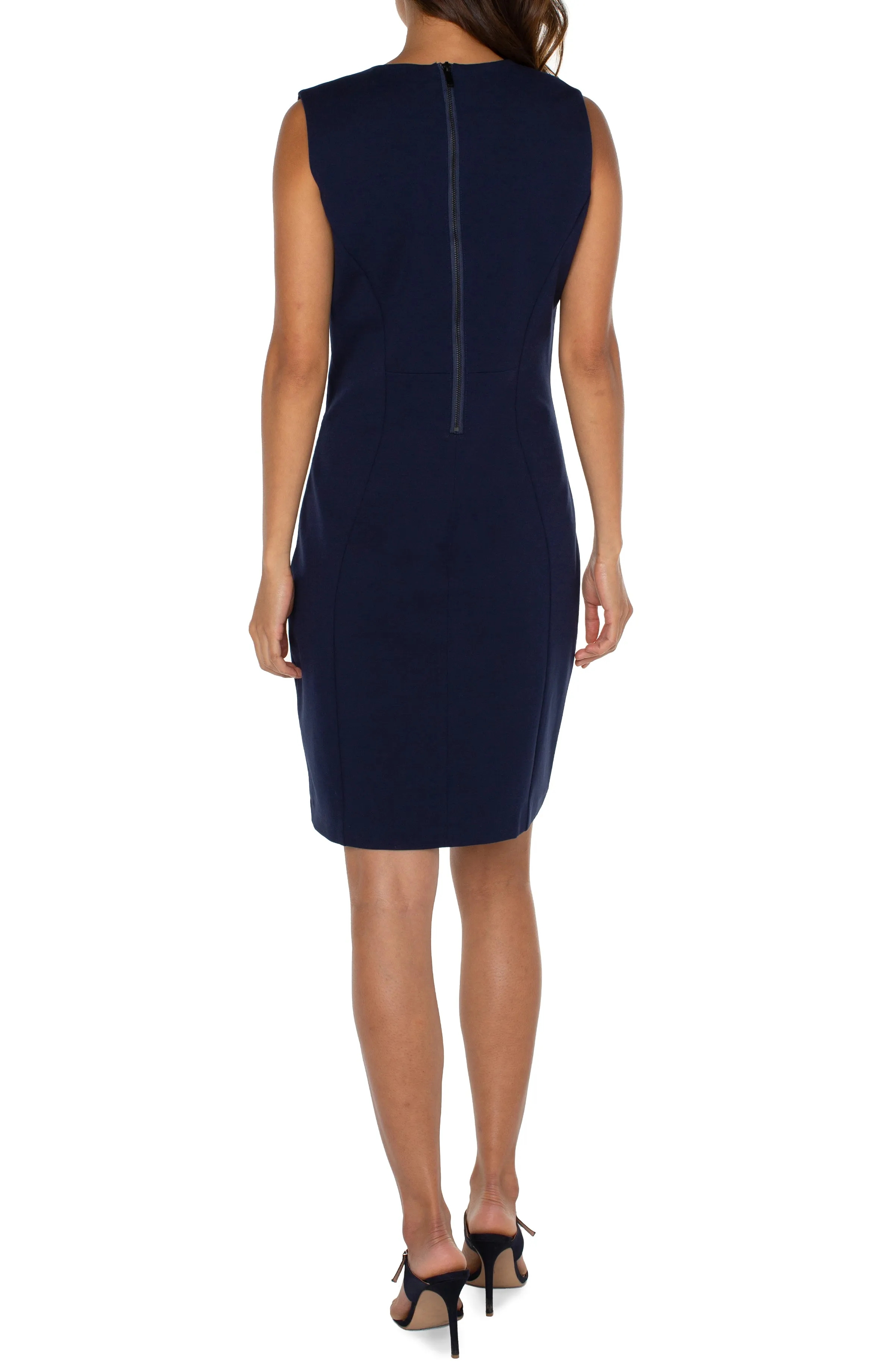 SLEEVELESS SHEATH DRESS