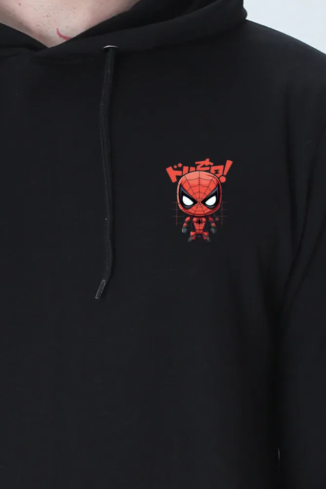 Spiderman Graphic Printed Hooded Sweatshirt