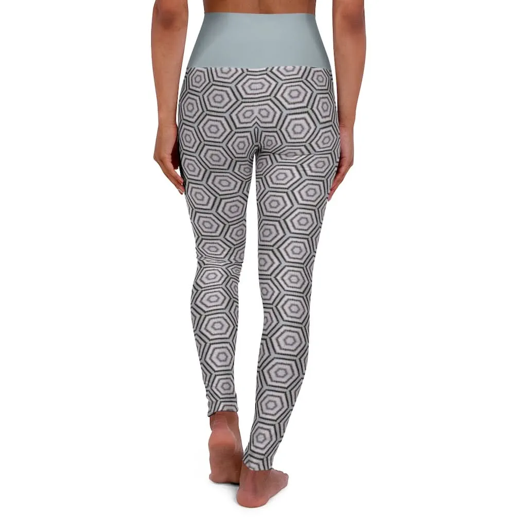 Striped Bass 1 High Waisted Yoga Leggings