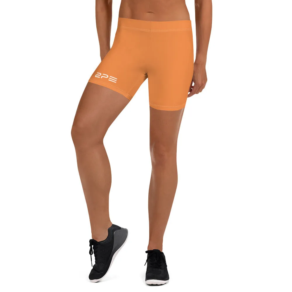 Sunset Orange Workout Shorts