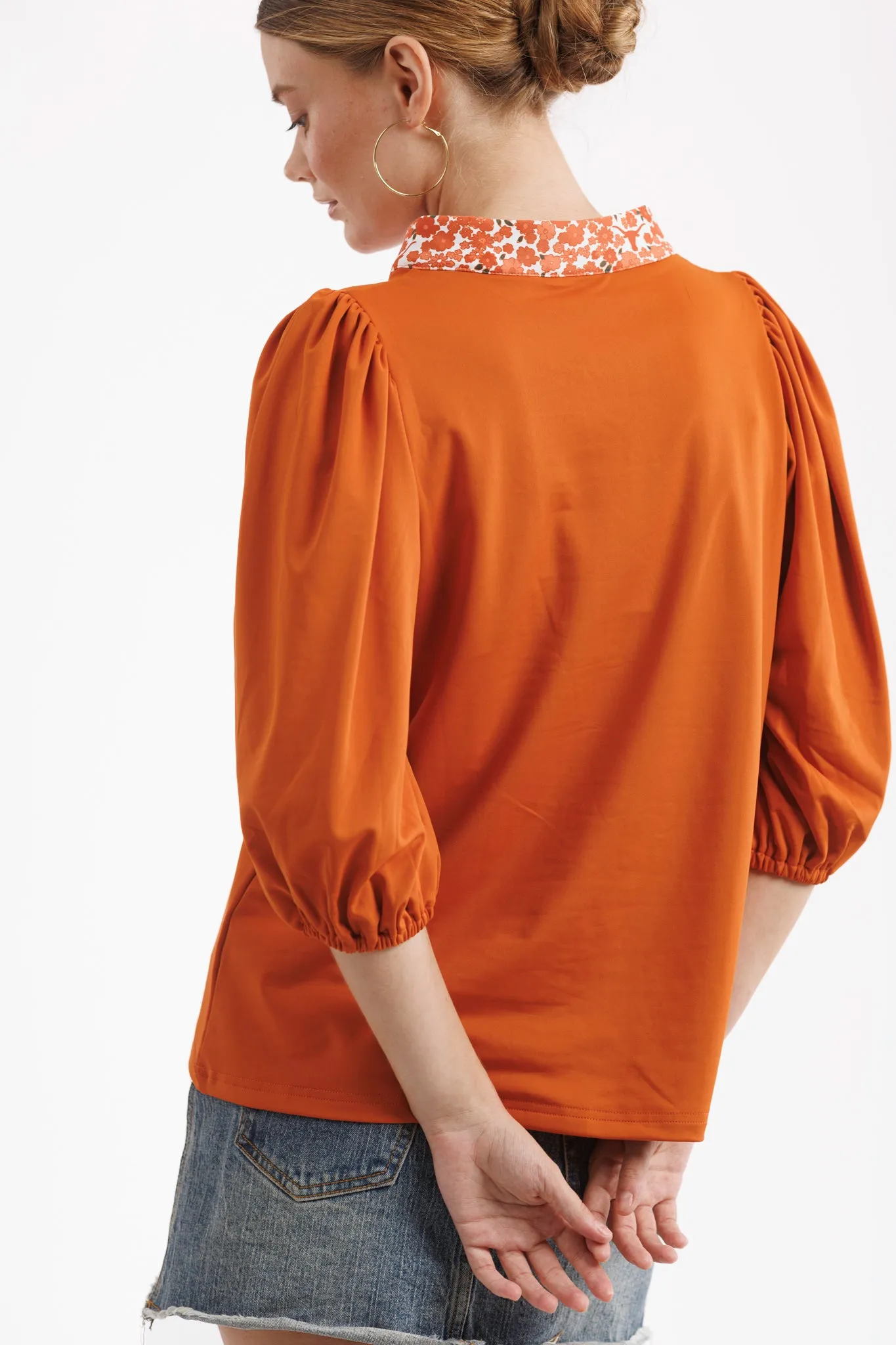 Tailgate Collection Eliza Top - Texas Orange