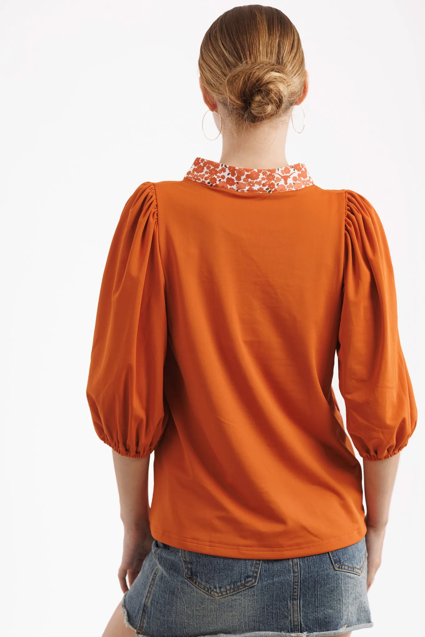 Tailgate Collection Eliza Top - Texas Orange