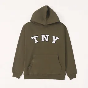 TNY Unisex Oversized Hoodie - Olive Green