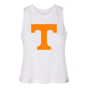 University of Tennessee, Knoxville Endzone Women's Racerback Crop Tank in White