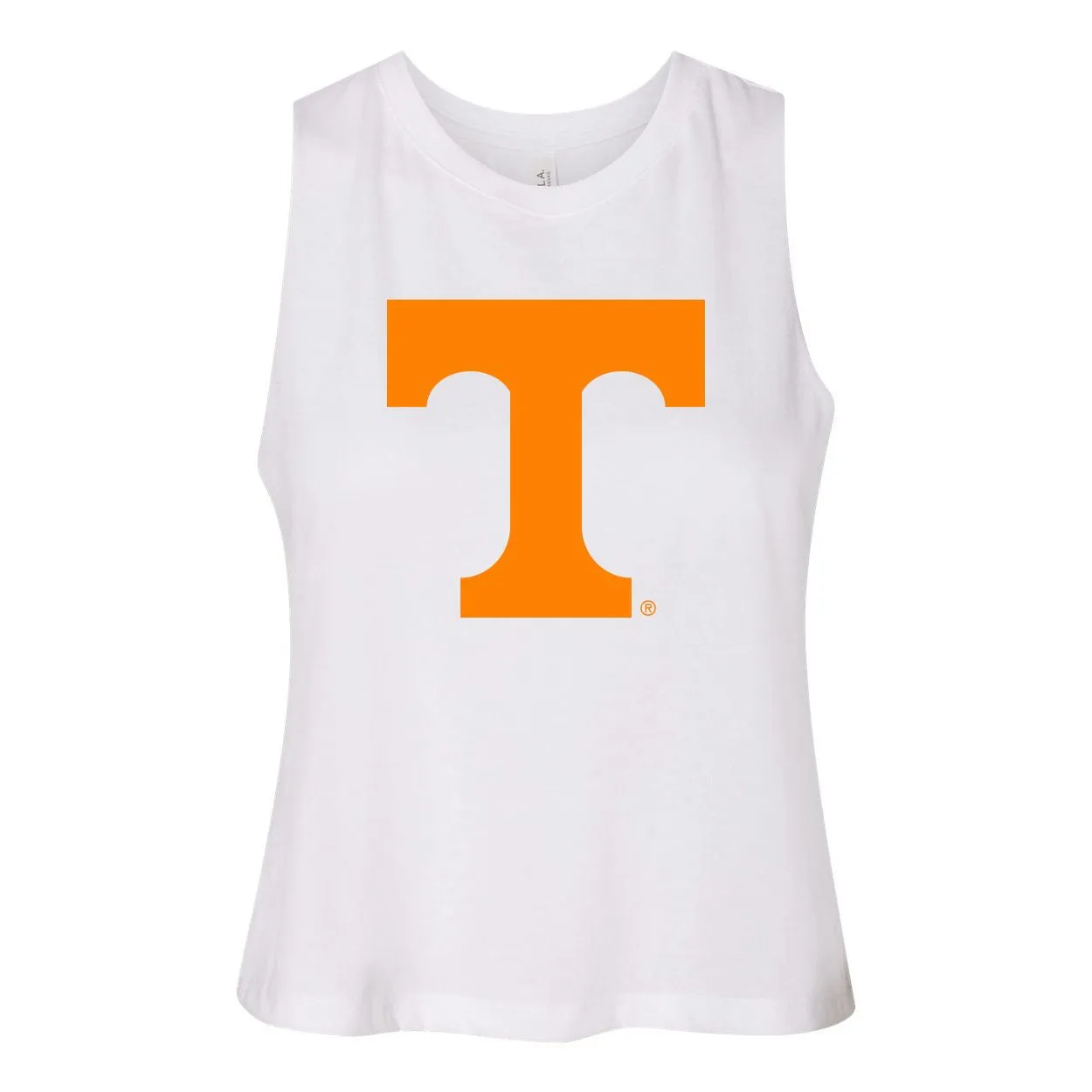 University of Tennessee, Knoxville Endzone Women's Racerback Crop Tank in White