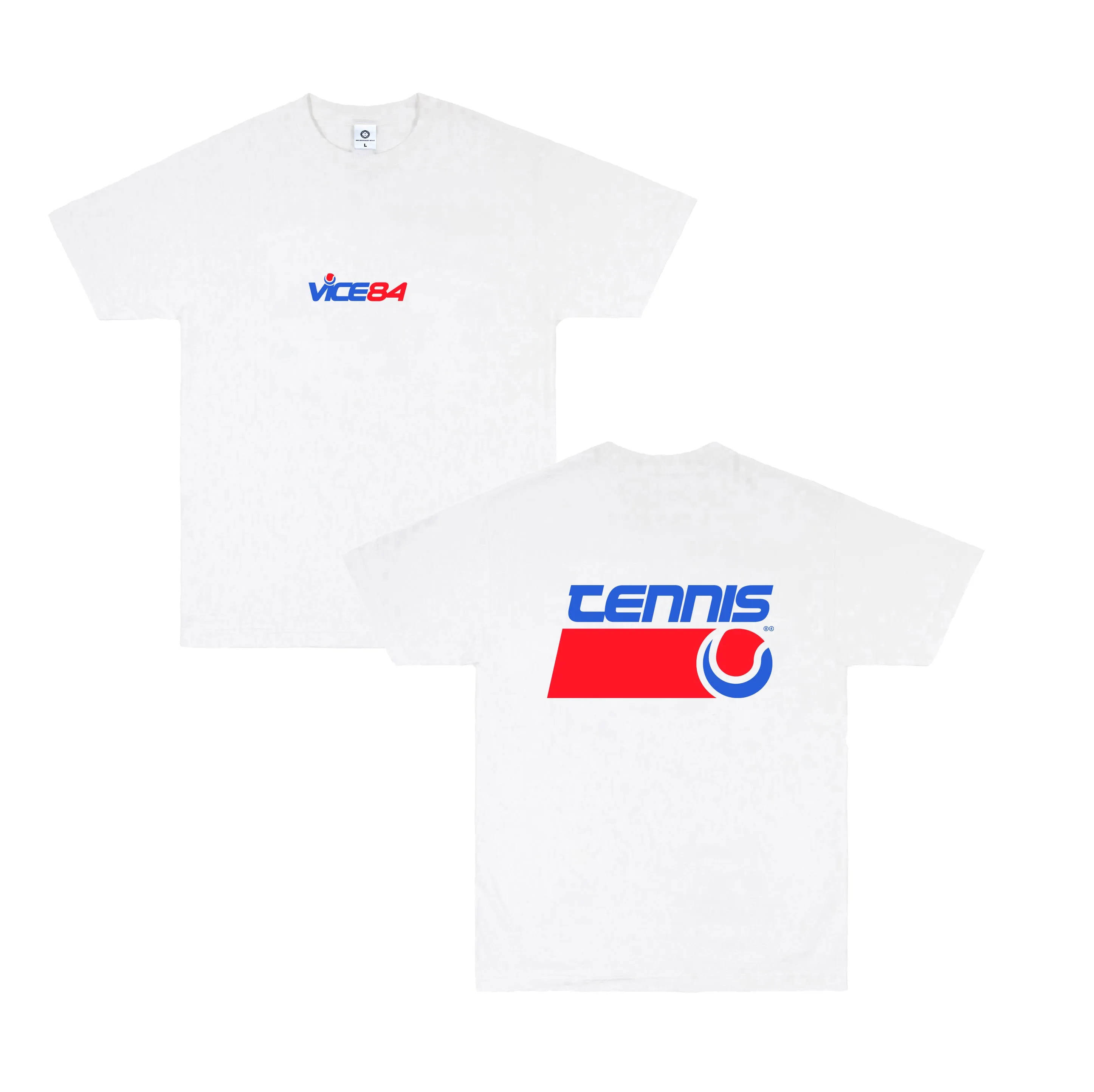 Vice 84 *10 Years Of* 'Tennis' Tee - White