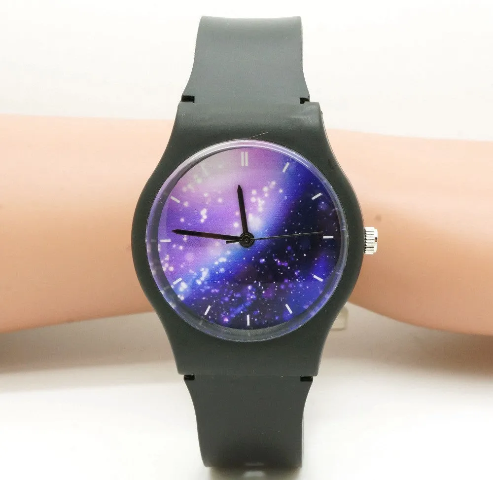 willis waterproof Unisex watch Women Men Starry Purple Space kids Watch Little Star Wristwatch Special Birthday Gift 10color Y15