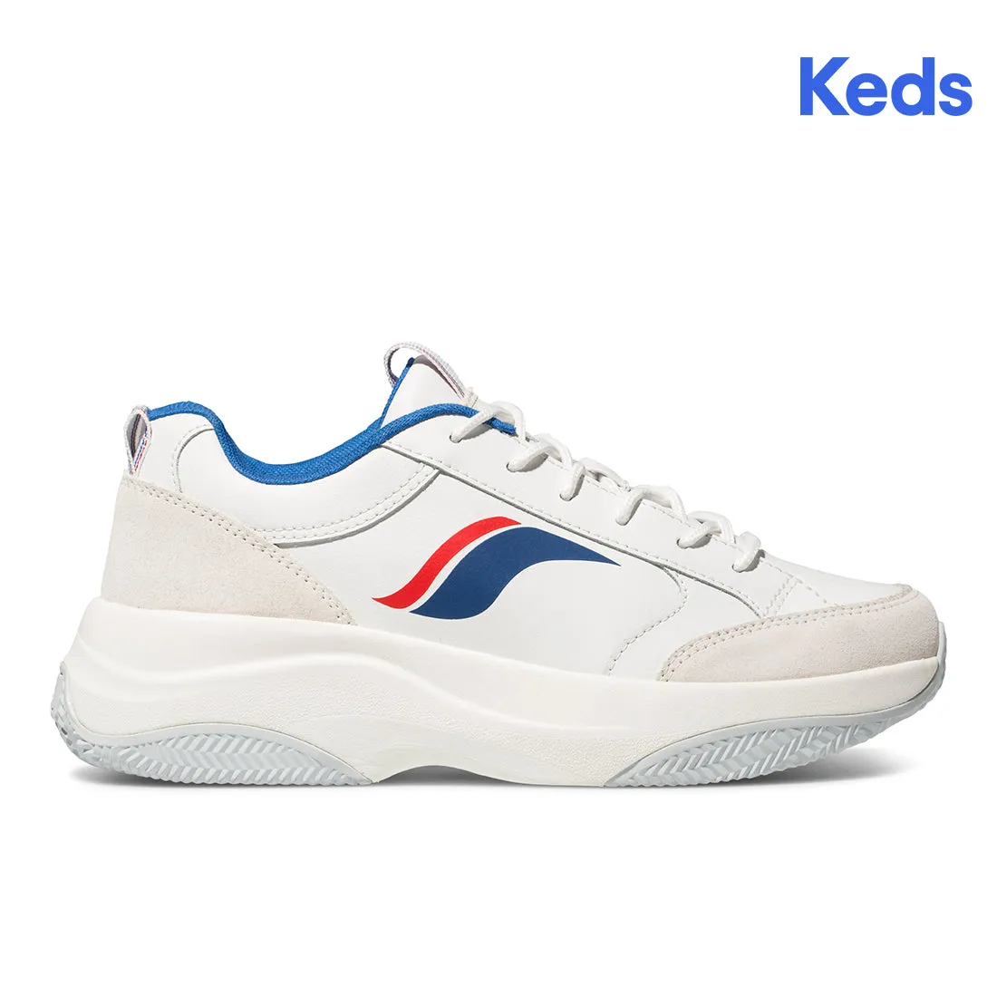 Women's K-89 Wave Leather White/Blue WH62920